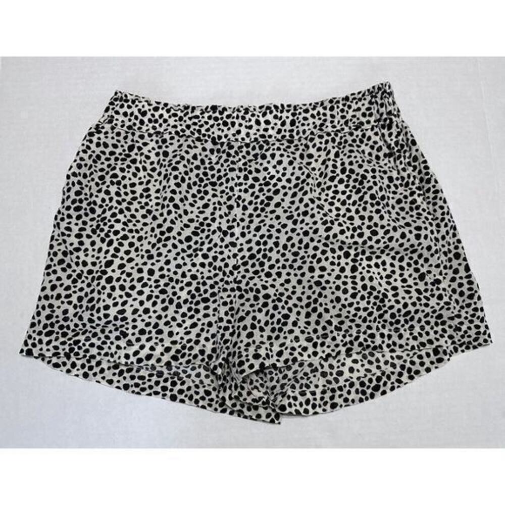 Aries Women’s Shorts Beige Black‎ Blobs - Size Small 100% Modal